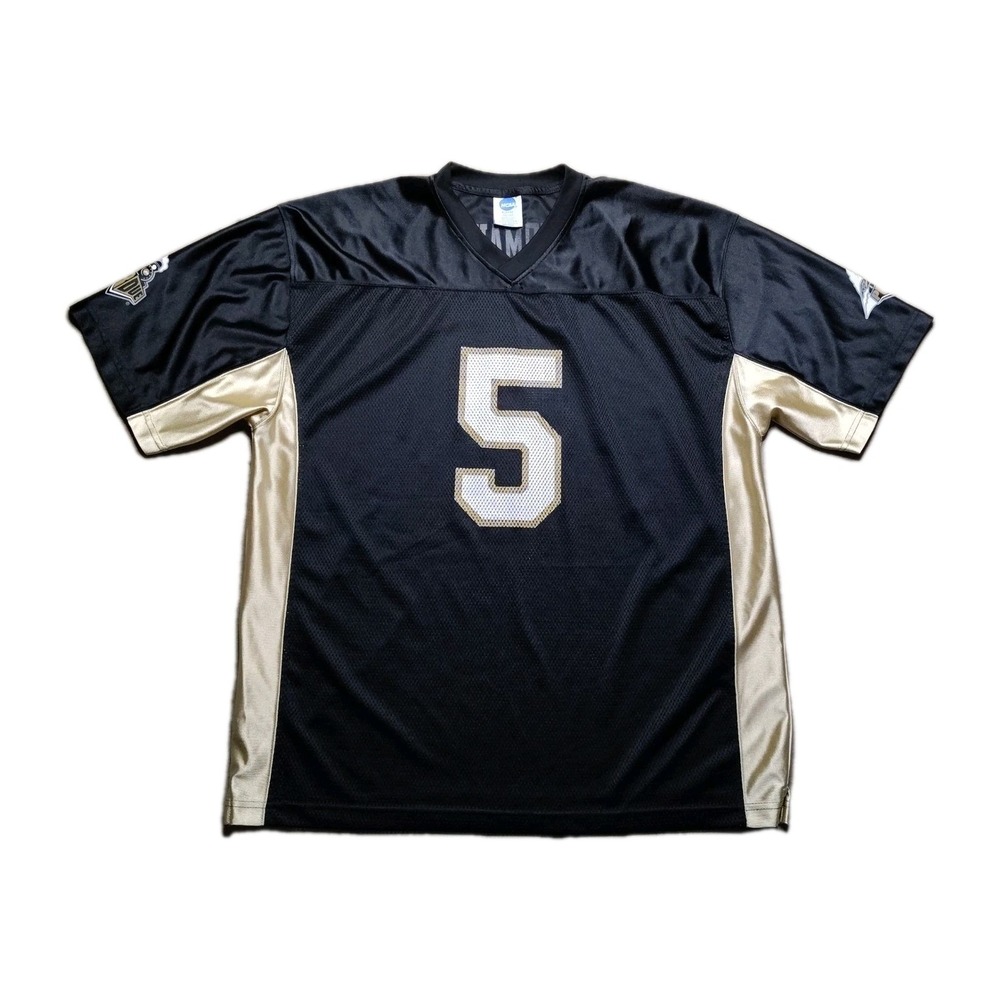 NCAA Purdue Boilermakers Football Jersey Mens XL Black Gold #5 KA Inc.